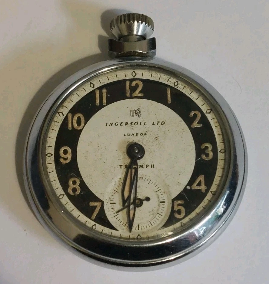 Beautiful Vintage Ingersoll London Triumph Mechanical Pocket Watch  - Image 2 of 3