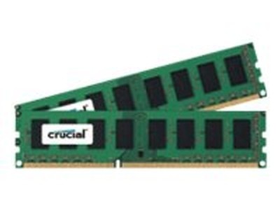 Crucial GB UDIMM 1600 MHz PC3-12800 DDR3 SDRAM Memory (CT2KIT25664BA160B)  649528751522| - Main Image