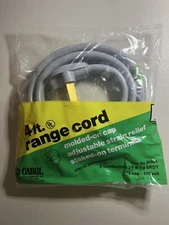 Carol 4 Ft Range Cord  3 Prong Wire 50 Amp - 250 Volt  Old Stock in package
