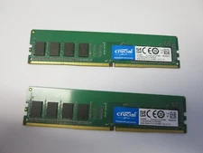 8GB 2 x 4GB Crucial CT4G4DFS8213.C8FDD2 DDR4-2133MHz 288-Pin Non ECC Memory RAM