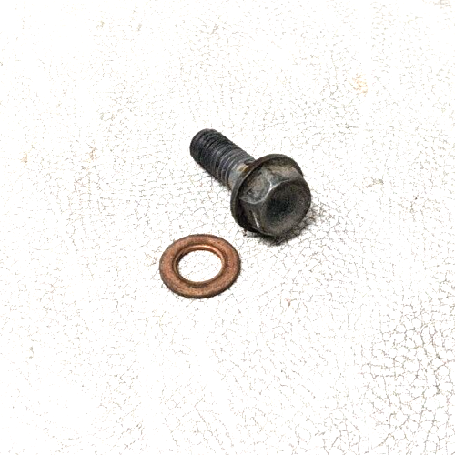 77 Yamaha TT500 TT 500 Oil Pipe Delivery Tube 1 Banjo Union Bolt - Picture 2 of 4