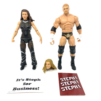 WWE マテル ヴィンス マクマホン トリプルH ステフフィギュア 3体セット WWE Triple H & Stephanie McMahon Elite Collection Wrestling Action
