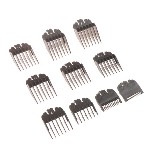 10PCS Hair Clipper Combs Guide Kit Hair Trimmer Guards 1.5-25MM Salon Tools - Afbeelding 1 van 12