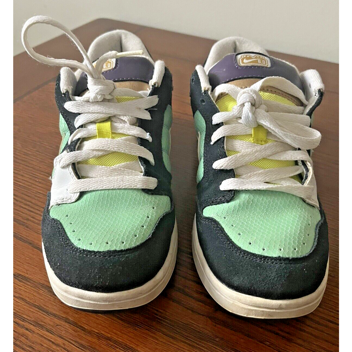 Nike 6.0 Shoes Air Morgan Mens 12 White Black Lime Skateboarding Sneakers Nike 6.0 Air Mogan Wake Skate Shoe (Mesh) 2008 – evo main image 2