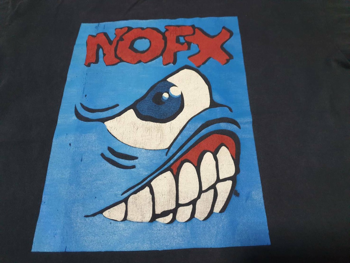 Rare vintage nofx punk band 90s music concert tour T shirt