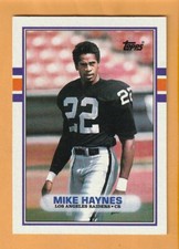 Mike Haynes Los Angeles Raiders 1989 Topps #268 HOF Arizona State Sun Devils