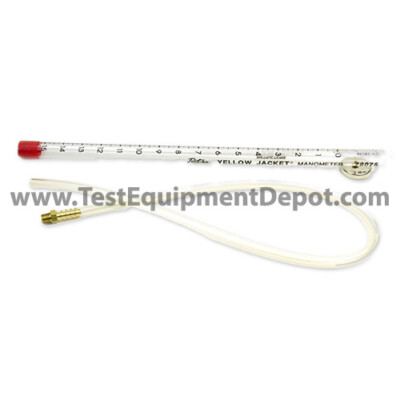 Yellow Jacket 78075 Water-Type Scale Manometer, -2'' - 0 - 15''