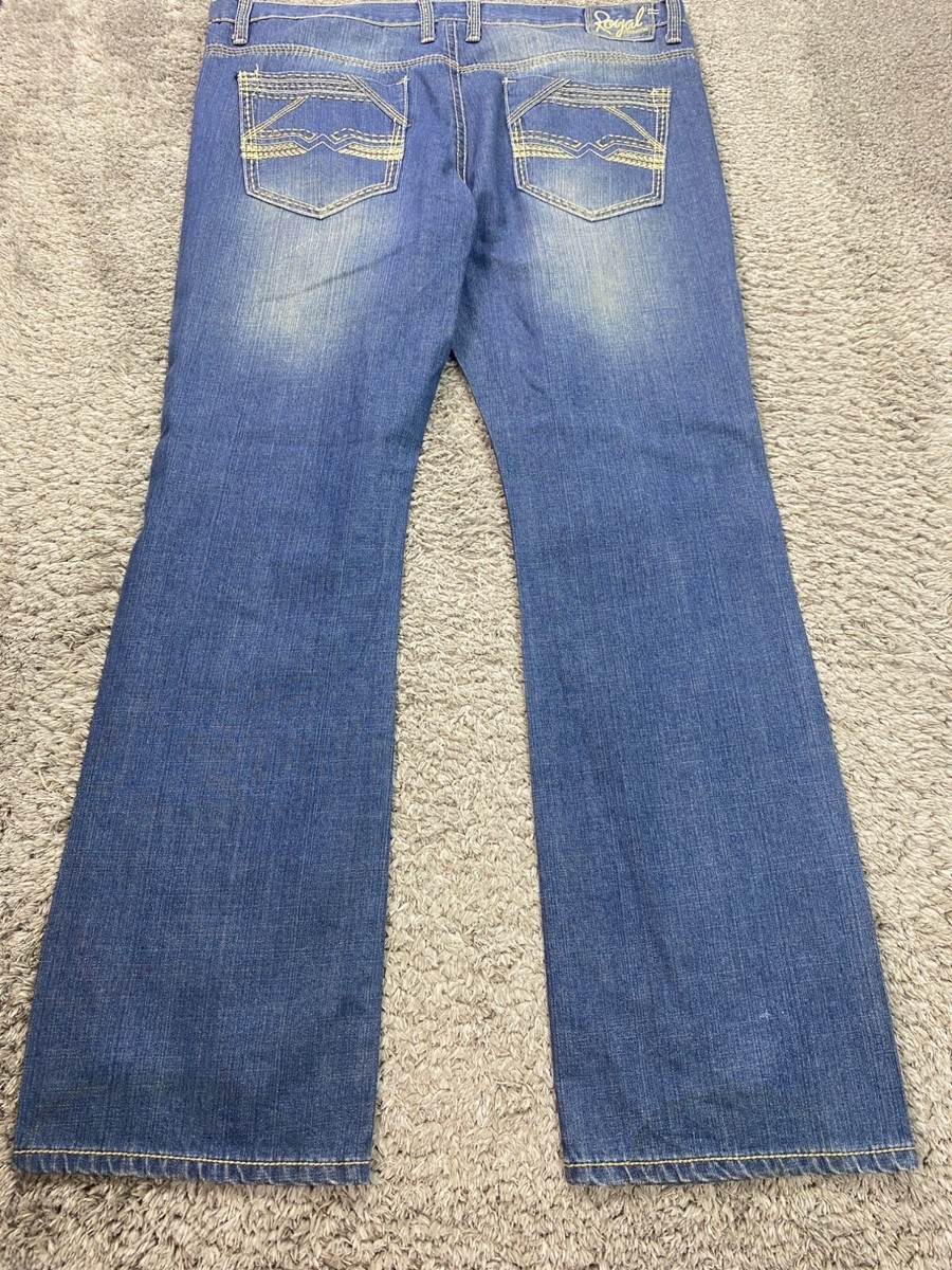 Royal Premium Jeans Mens 42x34 Relaxed Straight Leg Baggy Hip Hop