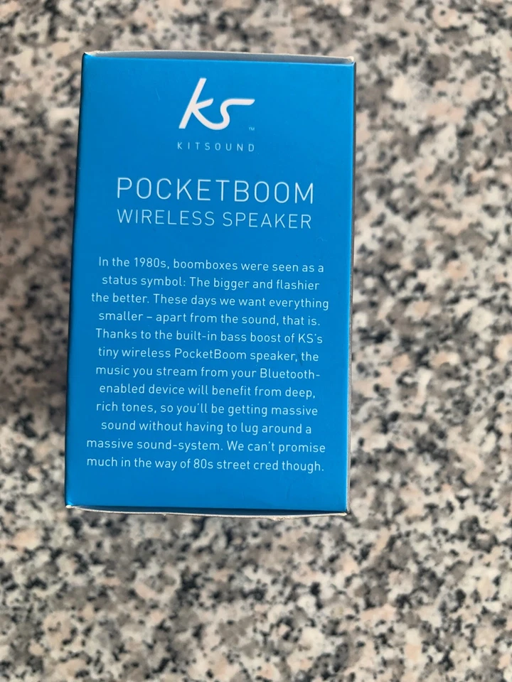 Mini Altavoz MP3 Portátil Bluetooth Inalámbrico KITSOUND Pocketboom Genuino Foto 2 de 4