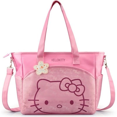 New Sanrio Hello Kitty Handbag Mummy Bag Cute Cartoon Shoulder Crossbody Materni