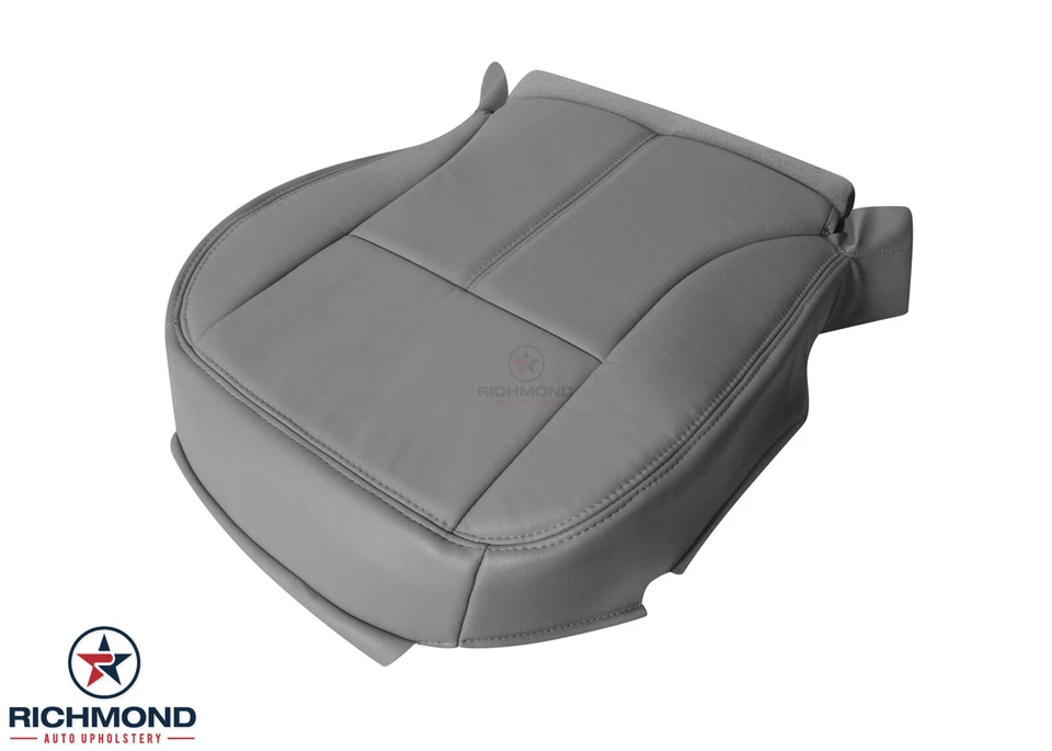 2004-2006 Chevy Colorado -Capa de assento de couro de substituição inferior lateral para motorista cinza - Imagem 4 de 4