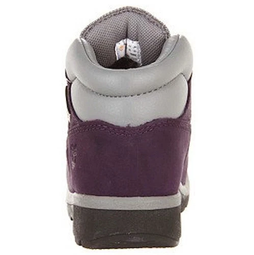 Timberland Field Boot Toddler Purple Grey Leather Fabric Kids Boots 3285R - Image 4 of 4
