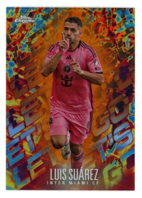LUIS SUAREZ 2024 Topps Chrome MLS Let's Go! Orange Refractor LG-15 SP 1:1763 /25
