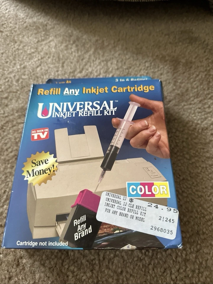 New ONTEL Universal Inkjet Printer Cartridge Black Refill Kit - Factory Sealed - Image 3 of 4