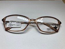 ELEMENTS WOMENS BROWN CRYSTAL EYEGLASS FRAMES...