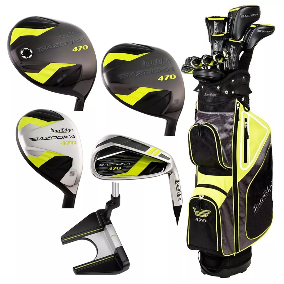 Exploring 43 Most Popular And Great Tour Edge Golf Bazooka 470 Black Complete Set 27 New/ Tour Edge Bazooka 470 Complete Men's Set - Black (CartBag) | eBay