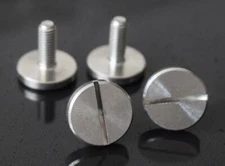 10Pcs M6*8 304 STAINLESS STEEL MACHINE SCREWS SLOTTED LARGE HEAD BOLTS