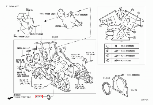 Genuine Lexus IS350 GSE36 GSE31 GSE26 GSE21 3.5 Front Crankshaft Crank Oil Seal - Picture 6 of 20