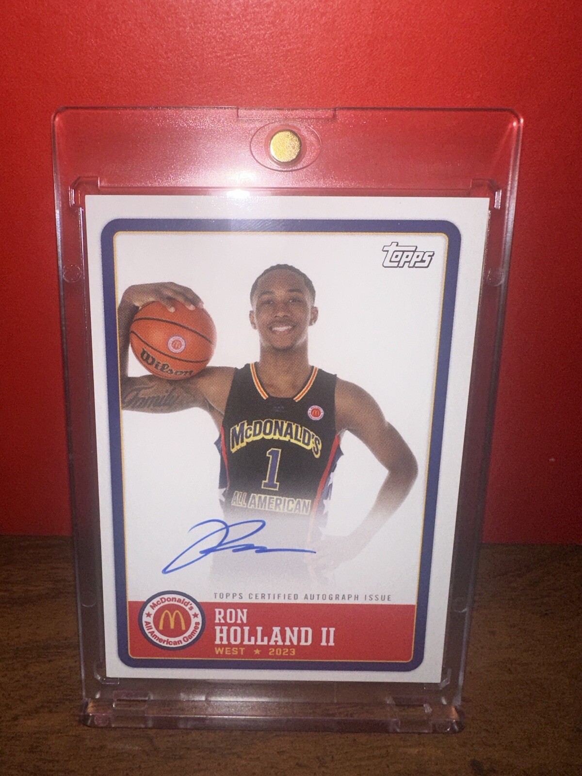 2023 Topps Chrome All American McDonalds Ron Holland II On Card Auto
