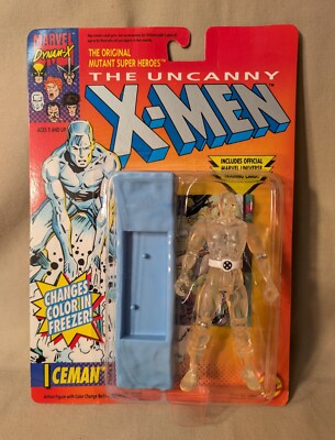 1992 #4934 TOY BIZ MARVEL *ICEMAN* ACTION FIGURE UNCANNY X-MEN W/ CARD NIB