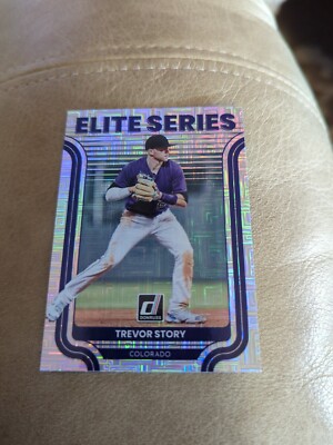 TREVOR STORY ROCKIES 2022 DONRUSS ELITE SERIES  VECTOR PARALLEL  CARD #ES-8