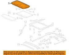 Honda Oem 98-02 Accord Roof Sunroof-sunroof Glass 70200s82a01