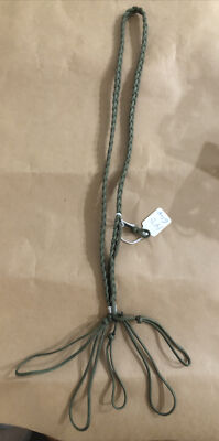 Game Call Lanyard - ARMY GREEN -Lanyard -Flat Braid Paracord  - Fibrous, 6 Loop