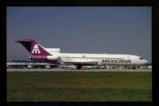 Aviation Airplane Airline postcard Flite Line #185 Boeing 727 Mexicana Miami
