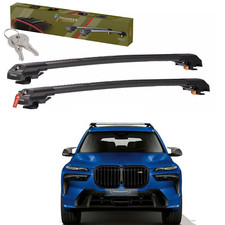 Crossbars Roof Racks For BMW X7 G07 2019-2027 Lockable Aluminum Pair 220 LB