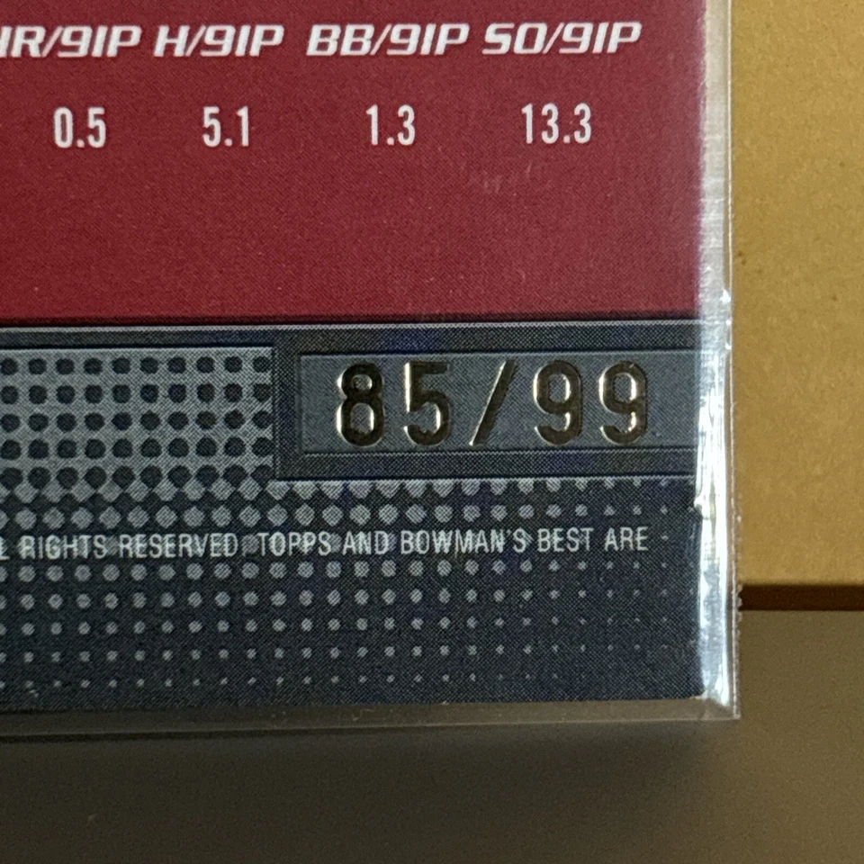 2005 Bowman's Best - Blue #36 Jered Weaver /499 (RC) - Image 3 of 3