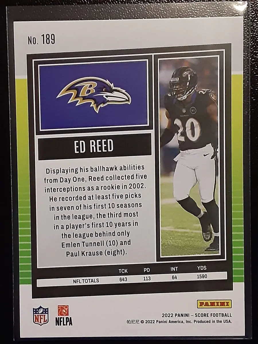 Ed Reed Trading Cards: Values, Tracking & Hot Deals