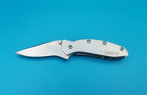 1600 Kershaw Chive Knife plain Blade 3" frame lock!