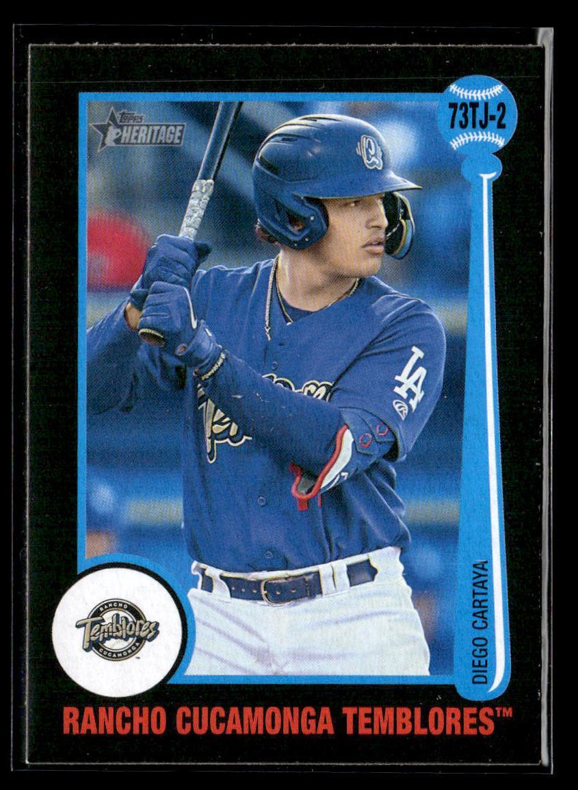 2022 Topps Heritage Minor League #73TJ-2 Diego Cartaya 1973 Topps Tarjetas card