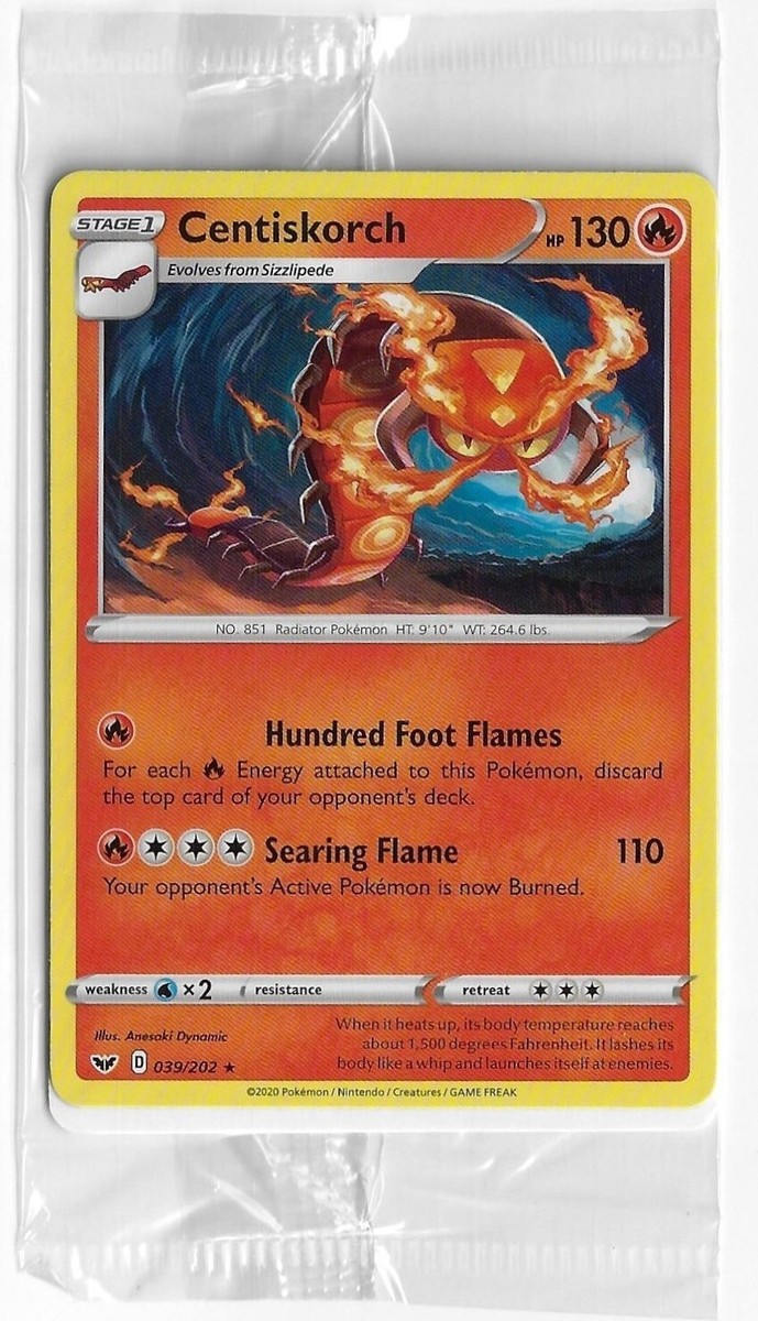 POKEMON Sword & Shield Base Set SEALED GameStop RARE Promo #039