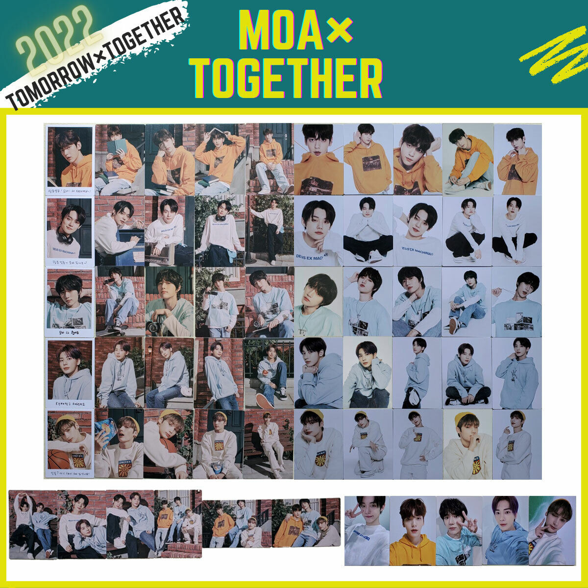 TOMORROW X TOGETHER MINI PHOTO CARD 2022 TXT FANLIVE MOA X TOGETHER  Official MD