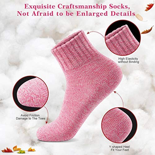 Womens Socks Winter - Christmas Gifts for Women - Thick Wool Soft Warm Fuzzy ... - Picture 5 of 7