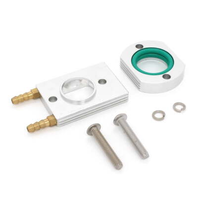 22 mm Aluminium Auspuff Flansch (silber, Tiger King)