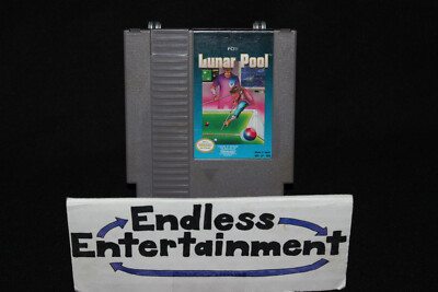 Lunar Pool NES Nintendo Authentic Tested Works Great! Cart Only