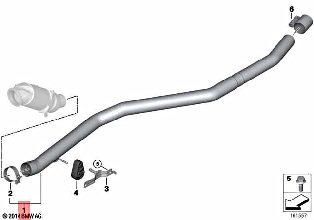 BMW 18308648379 Genuine OEM Front Pipe for sale online | eBay