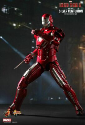 1/6 HOT TOYS MMS213 IRON MAN 3 SILVER CENTURION MK33 MARK XXXIII