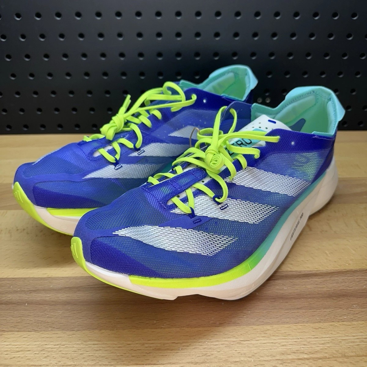Adidas Adizero Adios Pro 3 Men's Size 14 Cobalt Blue Lucid Lemon