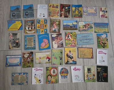 Vintage Postkarten Konvolut 36 Stk. Humor 80er/90er Motivkarten Retro