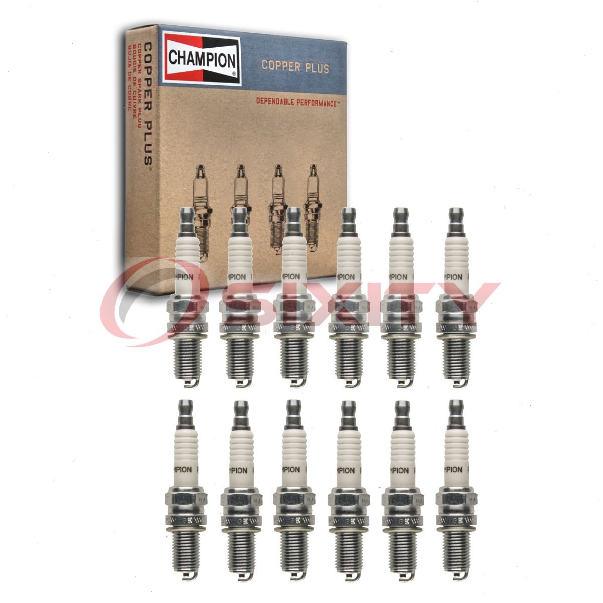12 pc Champion Copper Plus Spark Plugs for 1997-1998 Ferrari 456 GTA 5.5L sj