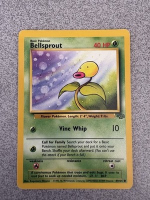 Bellsprout 49/64 2nd Edition WOTC Jungle Set Pokémon Card