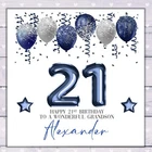 21st Birthday Card Grandson Son Great Nephew Brother Boys Male Personalised 21st