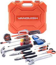 Vanquish 38-Pieces Tool Set for Home,Basic Essential Small Kit Box for... 
