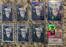 2012 Bowman Chrome Billy Butler Partial Rainbow + Topps Triple Thread Patch Auto