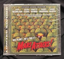*RARE & SEALED* MARS ATTACKS! expanded score CD soundtrack by Danny Elfman • OOP