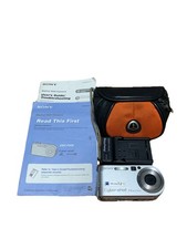 Sony Cyber-shot DSC-P200 7.2MP Digital Camera with Charger, Manuals, & Carry Bag