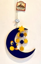 Käthe Wohlfahrt Moon Stars Ornament Christmas Rothenburg o.d.T. Germany Wood NWT